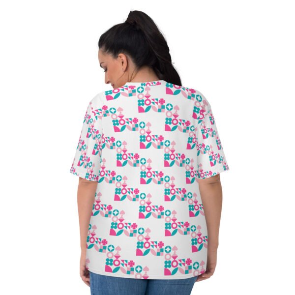 Pink Blocks Women’s All-Over Tee