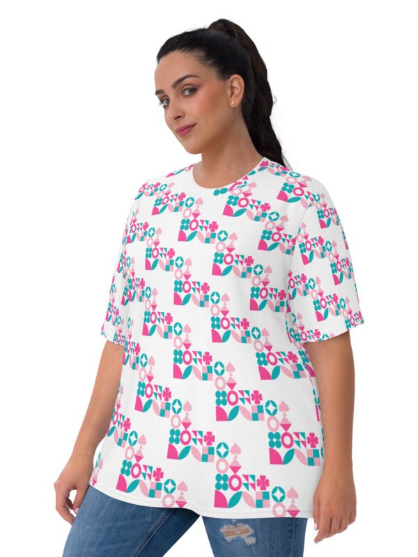 Pink Blocks Women’s All-Over Tee