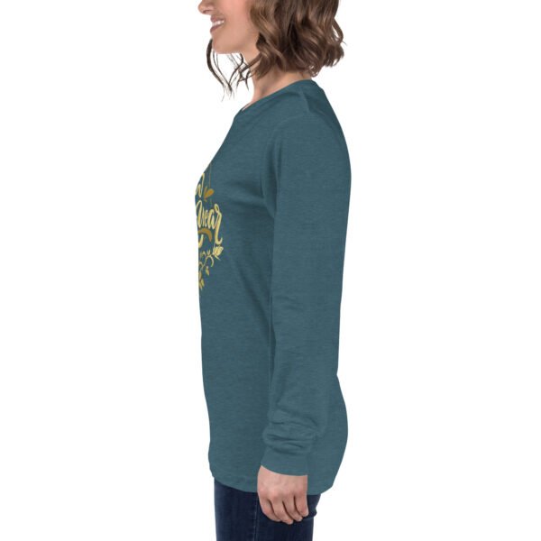 Golden Artwork Happy New Year Women’s Long Sleeve Tee