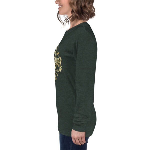 Golden Artwork Happy New Year Women’s Long Sleeve Tee