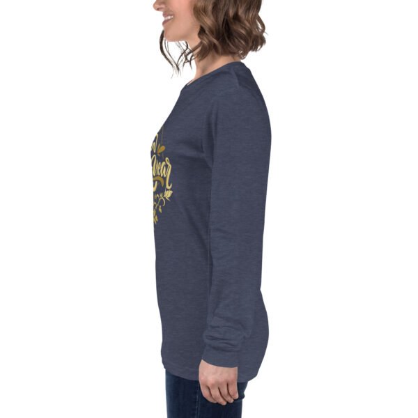 Golden Artwork Happy New Year Women’s Long Sleeve Tee