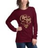 Golden Artwork Happy New Year Women’s Long Sleeve Tee