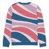 Chic Knitted Crew Neck Sweater With Vibrant Stripes