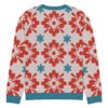 Floral Knitted Crew Neck Sweater – Cozy & Stylish