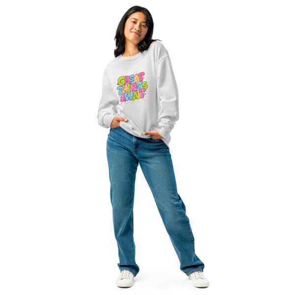 Inspire Your Day With The “Great Things Await” Women’s Sweatshirt