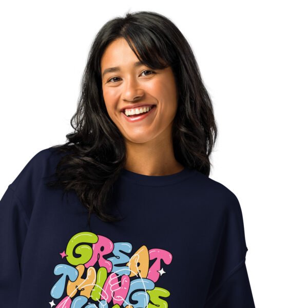 Inspire Your Day With The “Great Things Await” Women’s Sweatshirt