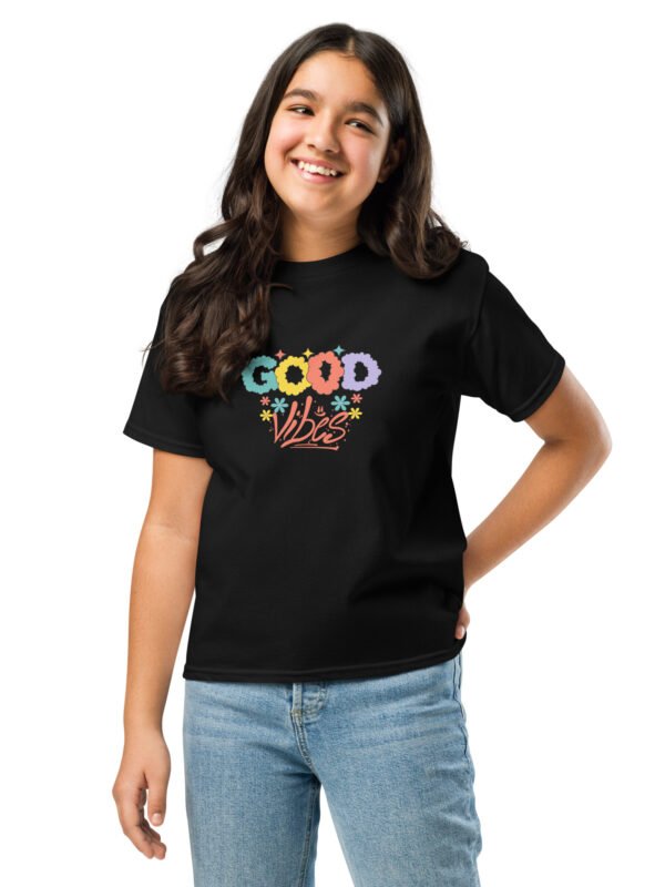 Good Vibes Youth Classic Tee – Bring Positivity to Every Day!