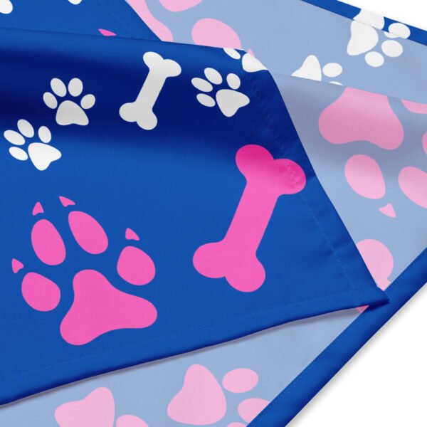 Paw Bone All-Over Print Bandana – Stylish Pet Accessory