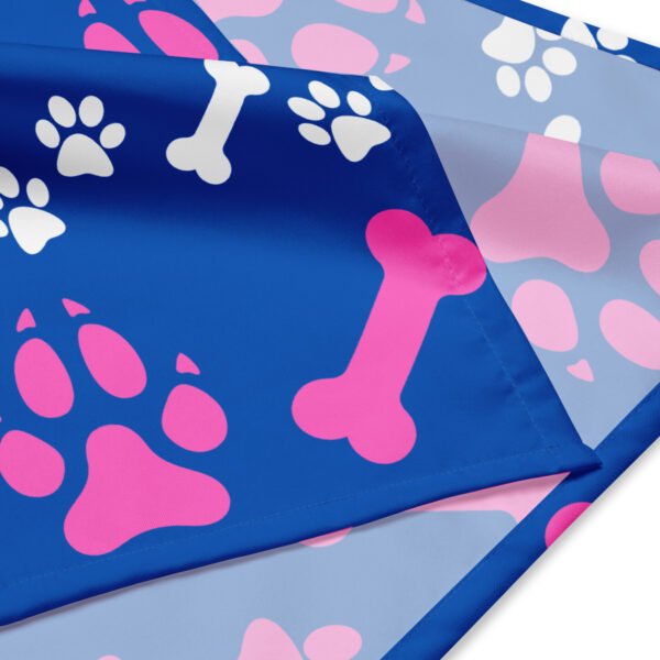 Paw Bone All-Over Print Bandana – Stylish Pet Accessory