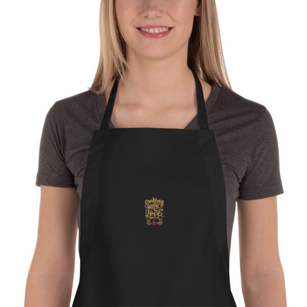 Cooking With Love Embroidered Apron – Stylish & Durable