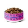 Modern Paw & Heart Pet Bowl – Cute, Durable, Non-Slip Design