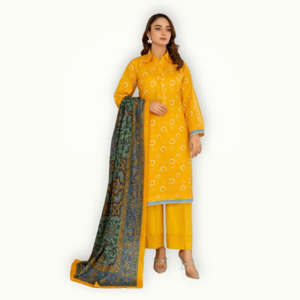 Lawn suit featuring soft fabric, elegant embroidery and a stylish dupatta for a complete summer look