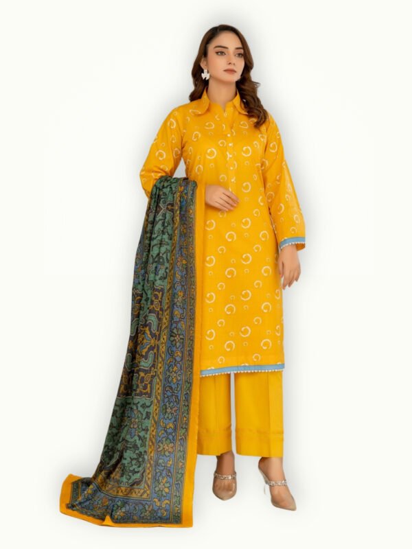 Lawn suit featuring soft fabric, elegant embroidery and a stylish dupatta for a complete summer look