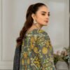 Graceful Green-Yellow Pakistani Lawn Suit – Unstitched Elegance