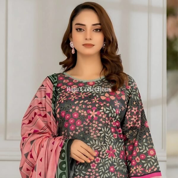 Yellow Green Pakistani unstitched lawn collection