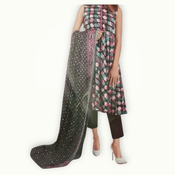 3 piece lawn collection featuring embroidered shirt, matching trouser and elegant dupatta for a complete summer outfit