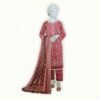 Embroidered Lawn Collection featuring premium unstitched suit with detailed embroidery and elegant printed dupatta for summer wear