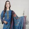 Chic Embroidered Lawn Suit With Lawn Dupatta – 3PC